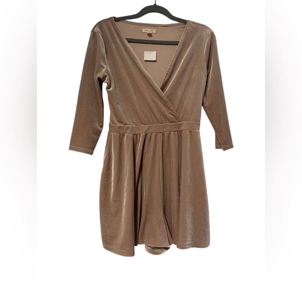 Silence + Noise Taupe Dress